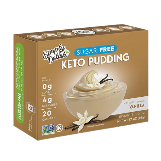 Simply Delish Vanilla Pudding Mix 48G Sugar Free ( BB 06/2027 )
