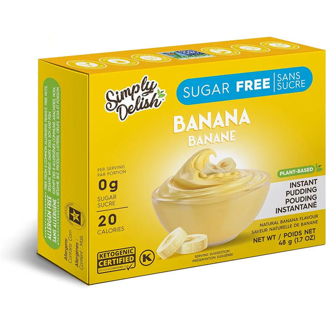Simply Delish Banana Pudding Mix 48G Sugar Free ( BB 07/2027 )