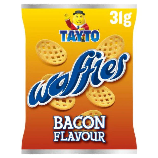 Tayto Waffles Bacon Flavour Crisps 31G ( BB 30/07/2026 )