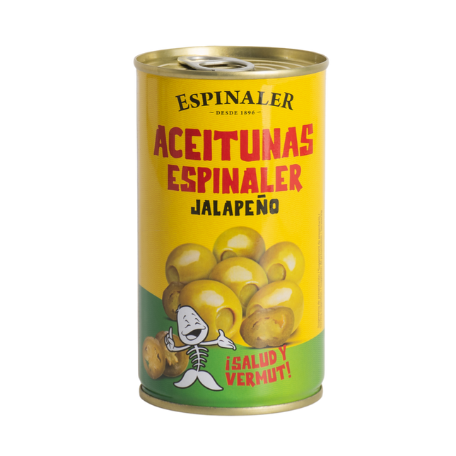 Espinaler Green Olives Stuffed with Jalapeno 350G ( BB 23/10/2028 )