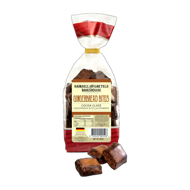 Hansell & Gretels Bakehouse Gingerbread Bites with Cocoa Glaze 200G ( BBD 30/06/2027 )
