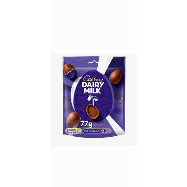 Cadbury Dairy Milk Mini Easter Eggs Bag 77G ( BB 31/07/2026 )