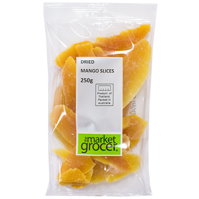 The Market Grocer Dried Mango Slices 250G ( BB 29/03/2027 )