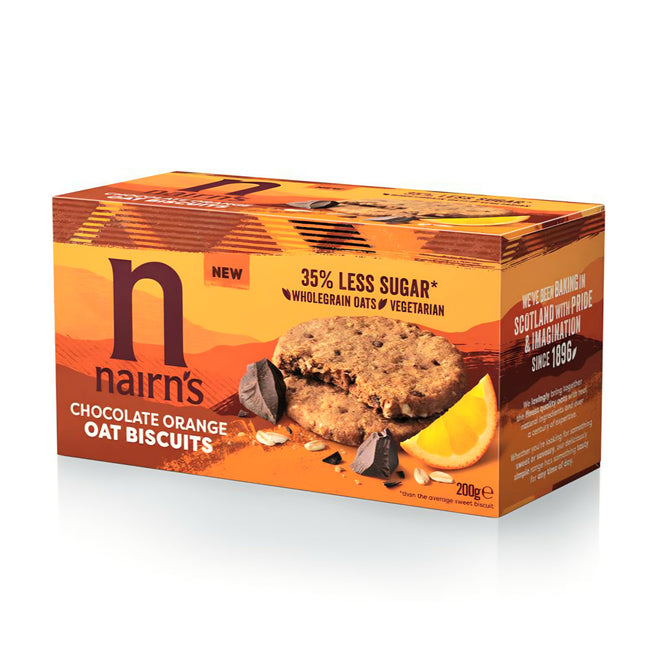 Nairn’s Chocolate Orange Oat Biscuits 200G ( BB 16/01/2026 )