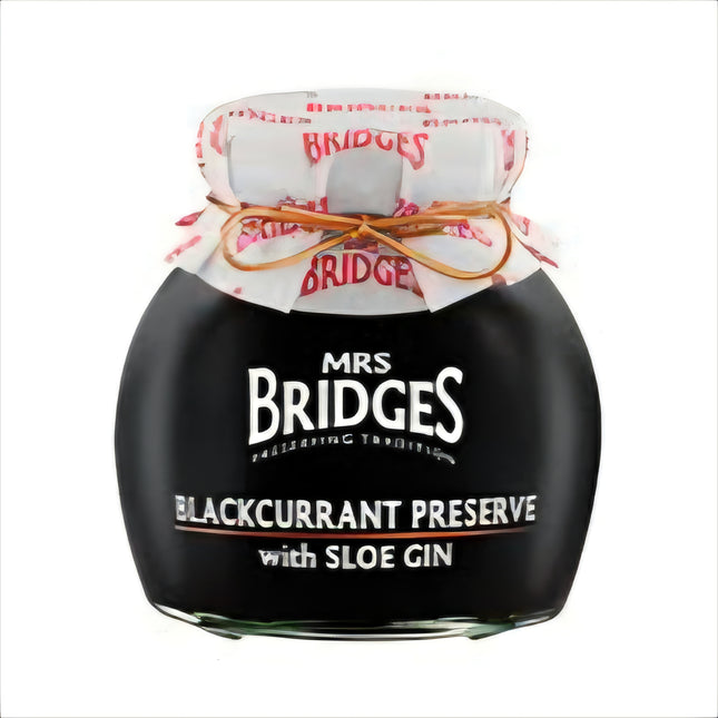 Mrs Bridges Blackcurrants Preserve with Sloe Gin 340G ( BB 28/04/2026 )