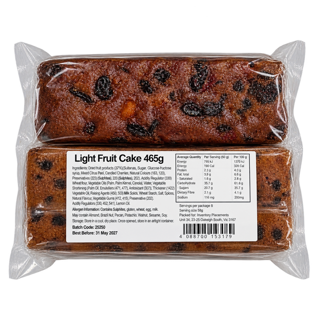 Light Fruit Cake 465G ( BBD 31/05/2027 )