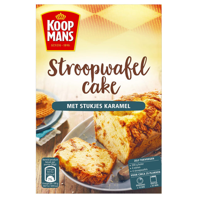 Koopmans Stroopwafels Cake/ Syrup & Caramel Wafer Cake Mix 400G ( BB 17/07/2026 )