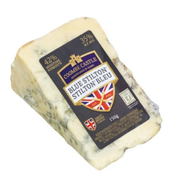 Coombe Castle Blue Stilton Creamy Blue Cheese 150G BB 04/11/2025 ☆ Shipping Not Available for Refrigerated Items )