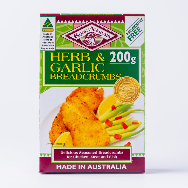 Kook A Krumb Herb & Garlic Breadcrumbs 200G ( BB 15/12/2027 )