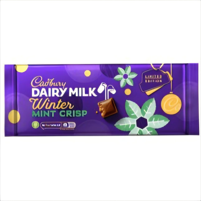 Cadbury Dairy Milk Winter Mint Crisp Large Gift Block 360G ( BB 23/05/2026 )