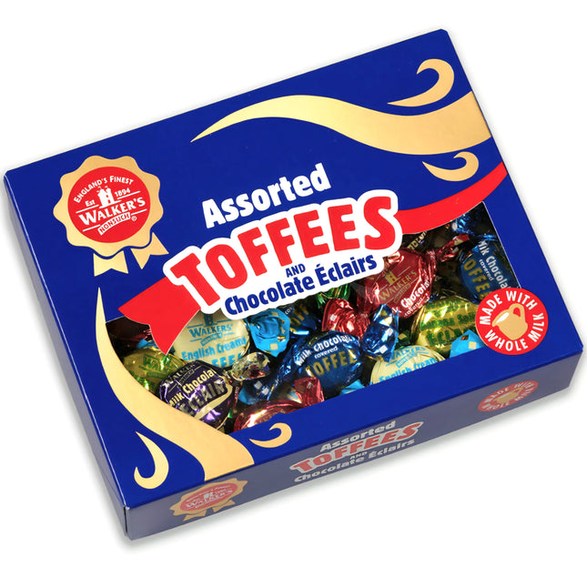 Walker's Assorted Toffees & Chocolate Eclairs Gift Box 350G ( BB 27/05/2026 )