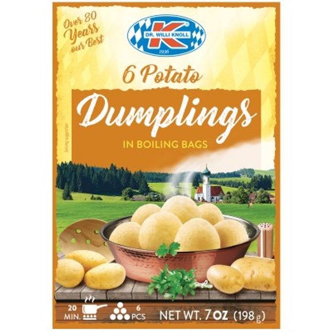 Dr Willi Knoll 6 Potato Dumpling Mix Halb & Halb in Boiling Bag 198G ( BB 15/04/2026 )