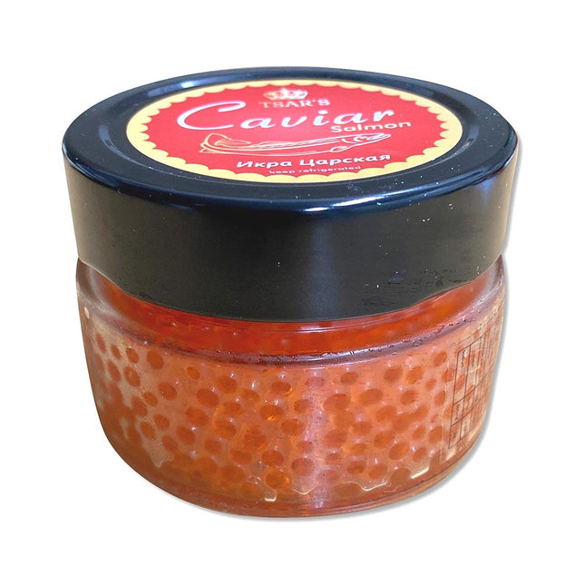 Tsar's Salmon Caviar 50G ( BB 11/09/2026 * Refrigerated Caviar Only For Local Pick-Up from Eurofood Moorabbin VIC)