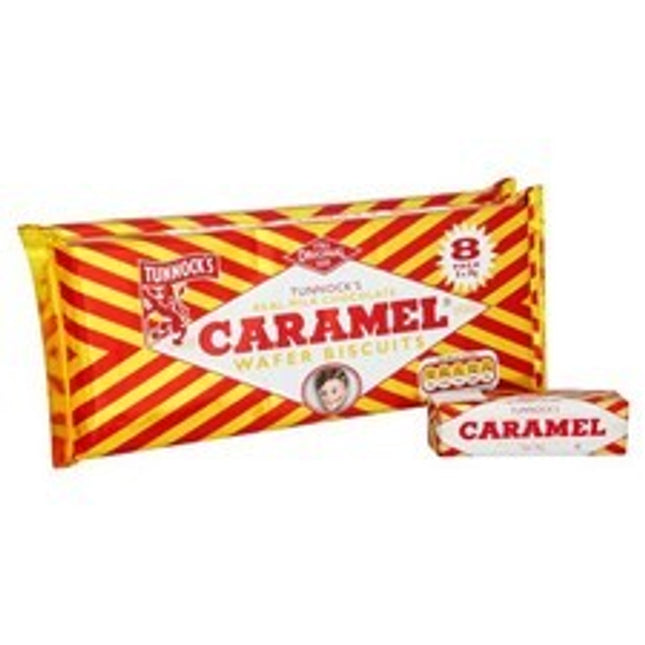 Tunnock's Caramel Wafer Biscuits 8 Pack ( BB 20/06/2026 )