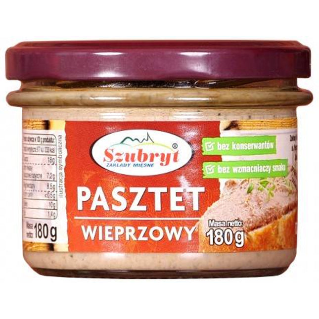 Szubryt Pasztet Wieprza Pork Pate 180G ( BB 16/07/2026 )