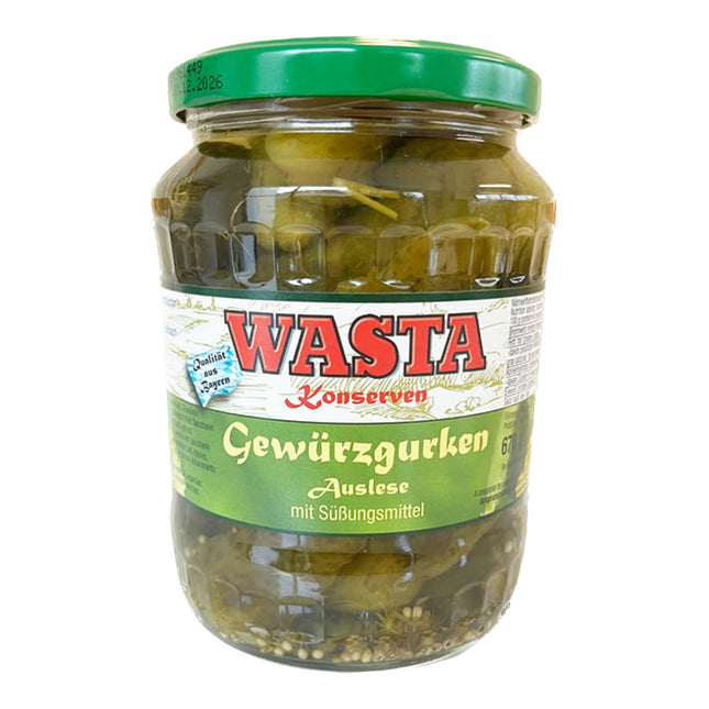 Wasta Gewurzgurken Auslese Gurken 670G ( BB 31/12/2026 )