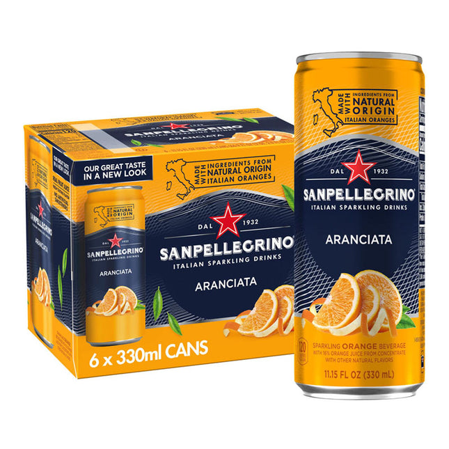 San Pellegrino Aranciata Orange Can 330ml ( BB 30/06/2026 )