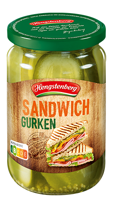 Hengstenberg Sandwich Gherkins 370ML ( BB 12/2023 )