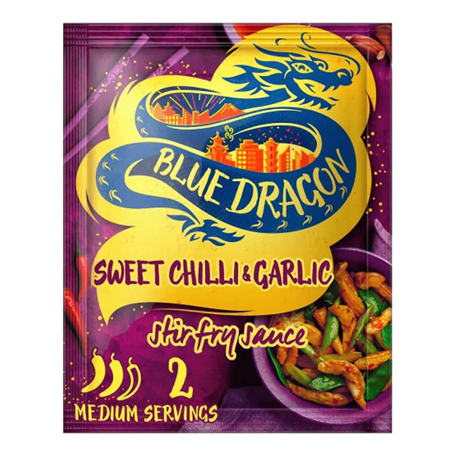 Blue Dragon Stir Fry Sweet Chilli & Garlic Sauce 120G ( BB 30/01/2028 )