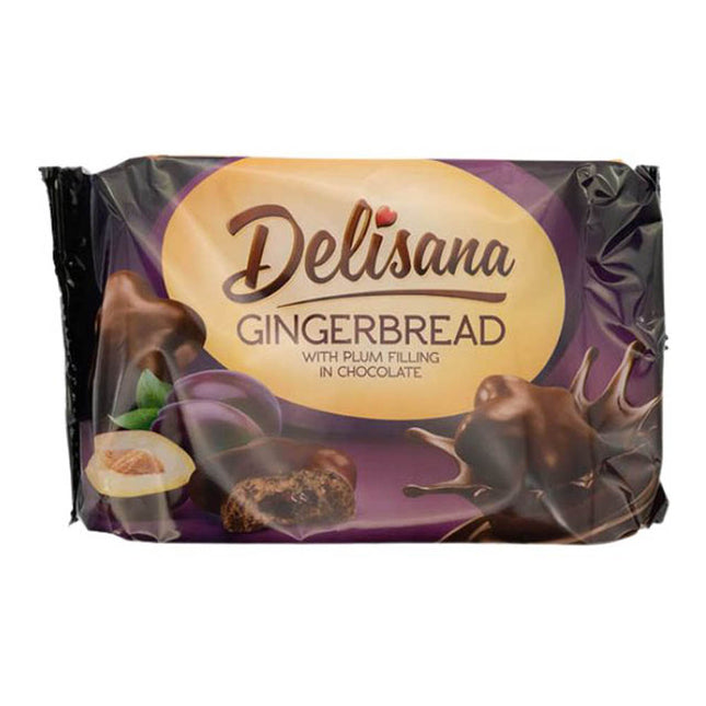 Delisana Gingerbread with Plum Filling in Chocolate 200G ( BB 30/06/2026 )