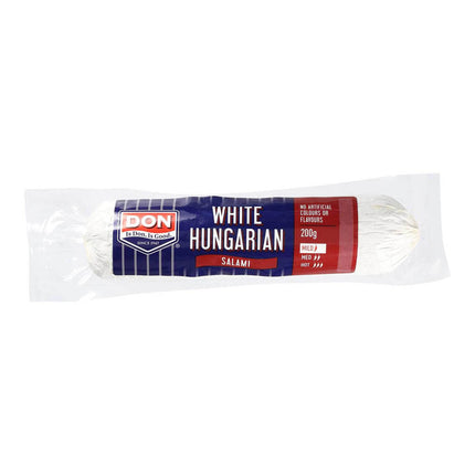 Don White Hungarian Salami 200g ( Use By 02/2024 Refrigerated items are for local pick-up or deliveries less than 10 km from our Moorabbin store only )