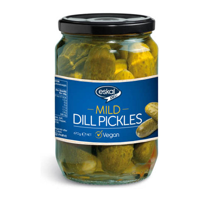 Eskal Mild Dill Pickles Cucumber 670G ( BB 30/01/2028 )