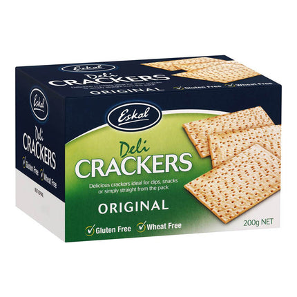 Eskal Gluten Free Crackers Vegan 200g ( BB 27/10/2024 )