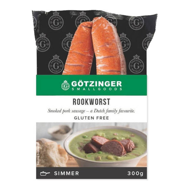 Gotzinger Rookworst 300g (* Refrigerated items are for local pick-up from Moorabbin Store )