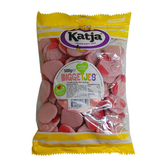 Katja Biggetjes / Piggy Sweet Licorice 500G Vegan ( BB 30/07/2026 )