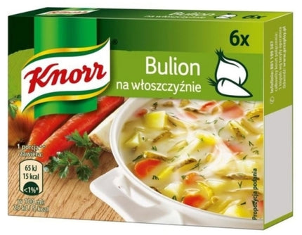 Knorr Vegetable Stock Cubes 6 x 10g Poland ( BB 01/2024 )