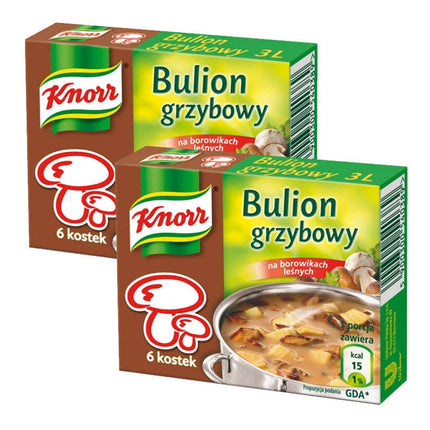 Knorr Mushroom Stock Cubes 6 x 10g Poland ( BB 09/2024 )