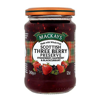 Mackays Three Berry Preserve 340G ( BB 08/2027 )