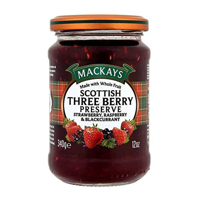 Mackays Three Berry Preserve 340G ( BB 05/2028 )