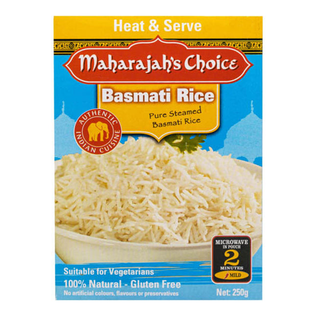 Maharajah's Choice Basmati Rice Pure Steamed 250G ( BB 01/11/2025 )