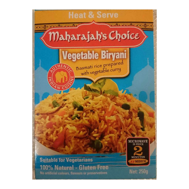 Maharajah's Choice Vegetable Biryani Prepared with Vegetable Curry 250G ( BB 21/04/2026 )