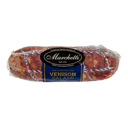 Marchetti Venison Salami 390G (* Refrigerated items are for local pick-up or deliveries less than 15 km from our Moorabbin store only )