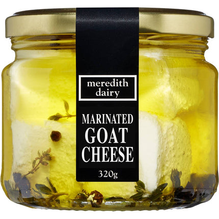 Meredith Marinated Goat Cheese 320g. (* Refrigerated items are for local pick-up or deliveries less than 10km from our Moorabbin store only )