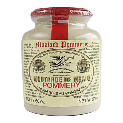 Moutarde De Meaux Pommery Coarse Grain Mustard in Ceramic Pot 500G ( BB 12/2024 )