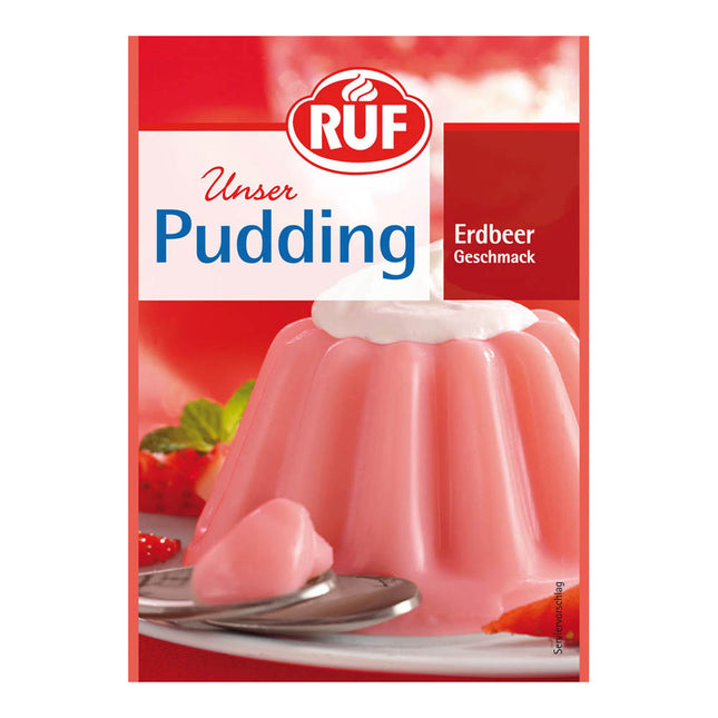 Ruf Strawberry Pudding Powder Erdbeer 3 Pack 3 x 38G ( BB 30/04/2026 )