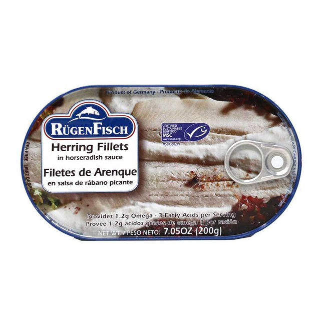 Rugen Fisch Herring Fillets in Horseradish 200G ( BB 31/12/2026 )