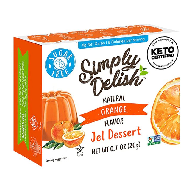 Simply Delish Orange Jelly Dessert 20G Sugar Free ( BB 02/2027 )