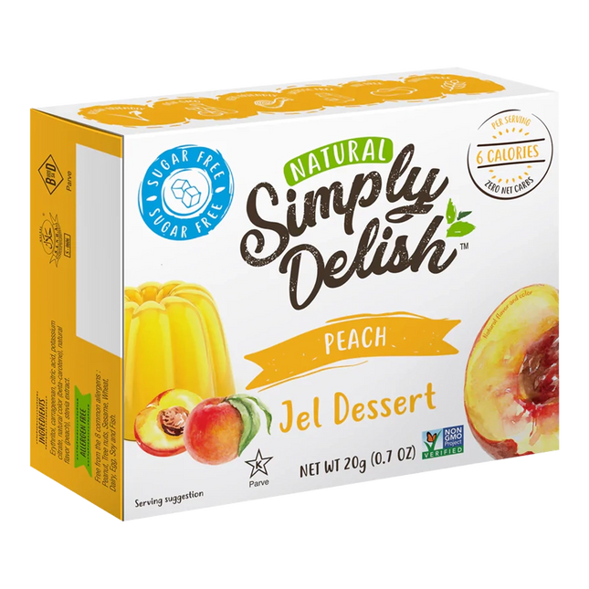 Simply Delish Peach Jelly Dessert 20G Sugar Free ( BB 16/12/2025 )