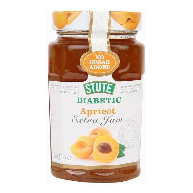 Stute Apricot Jam no sugar added 430G ( BB 01/2027 )