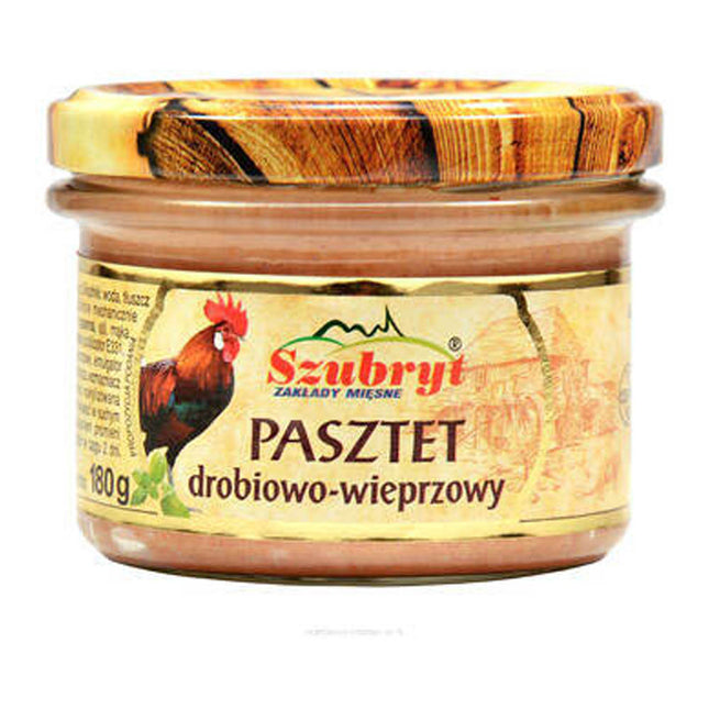 Szubryt Pasztet Drobiowo-wieprzowy Chicken & Pork Pate 180G ( BB 03/07/2026 )