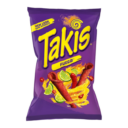 Takis Fuego Hot Chilli Pepper & Lime Chips 280.7G ( BB 07/2024 )