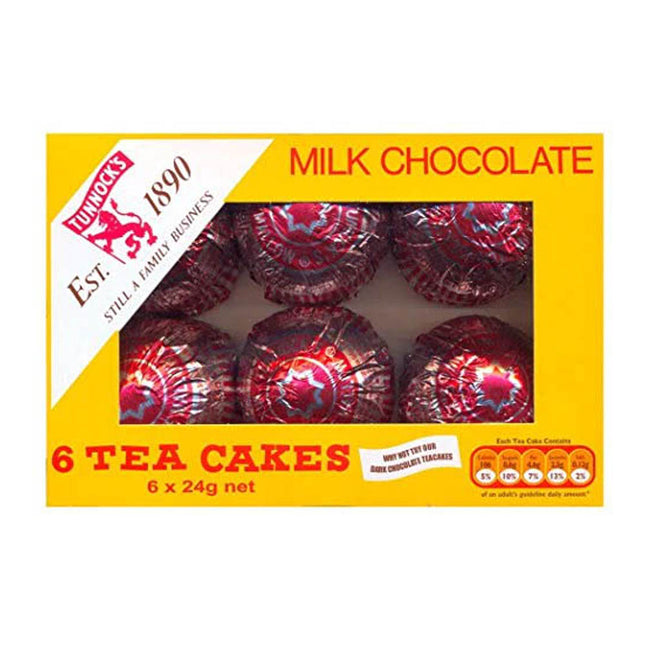 Tunnock's Milk Chocolate Tea Cake 6 x 24G ( BB 28/02/2026 )