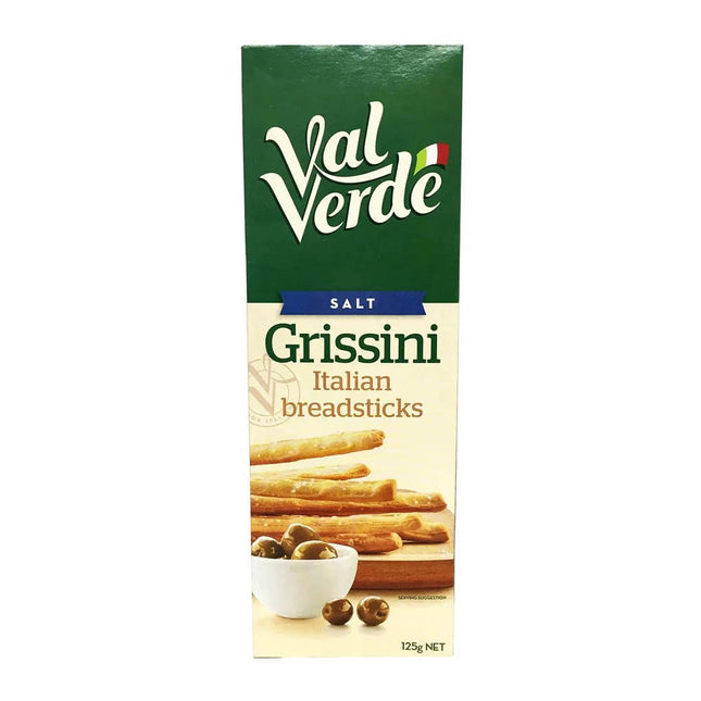 Val Verde Grissini Salt Italian Breadsticks 125G ( BB 31/08/2025 )