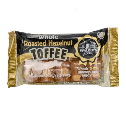 Walker's Toffees Whole Roasted Hazelnuts 100g ( BB 12/07/2024 )