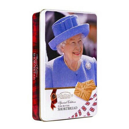 Walkers Queen Elizabeth "Longest Reigning Monarch" Union Jack Shortbread Tin 250G ( BB 30/09/2024 )