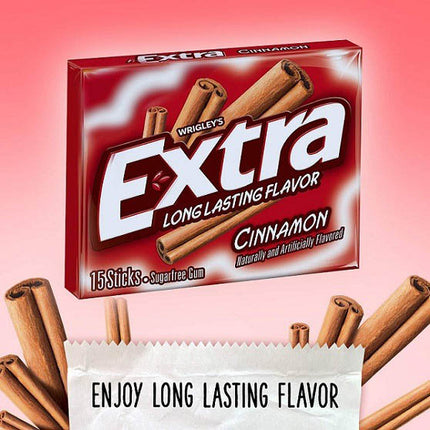 Wrigley's Cinnamon Flavour Chewing Gum 15 sticks Pack